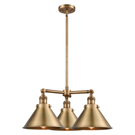 Innovations Lighting 3 Light Vintage Dimmable Led Chandelier 207-BB-M10-LED